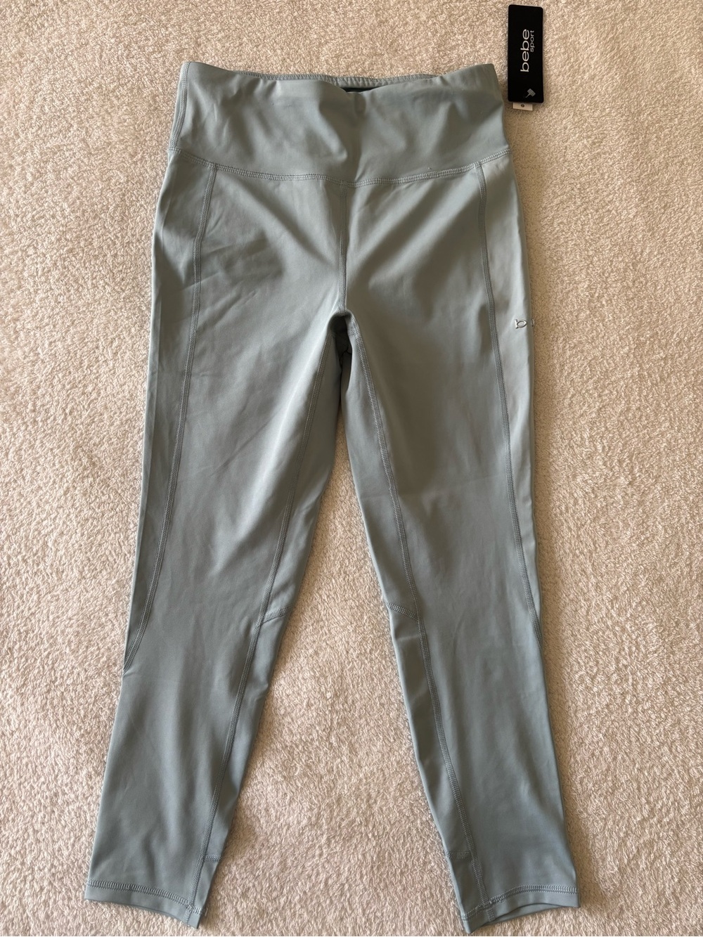 NWT bebe High-Waist Sculpting Leggings in Sage Dust